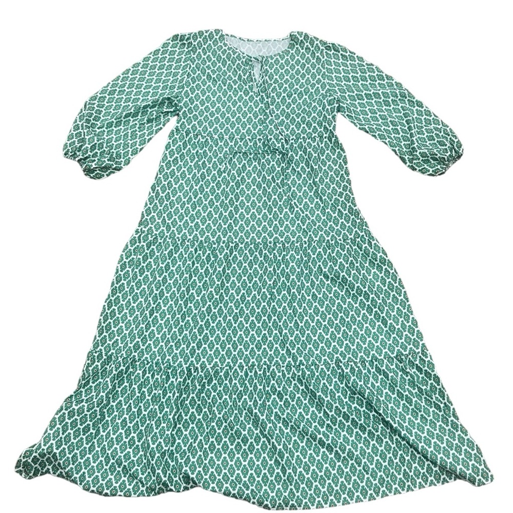Green Patterned Dress Size Large